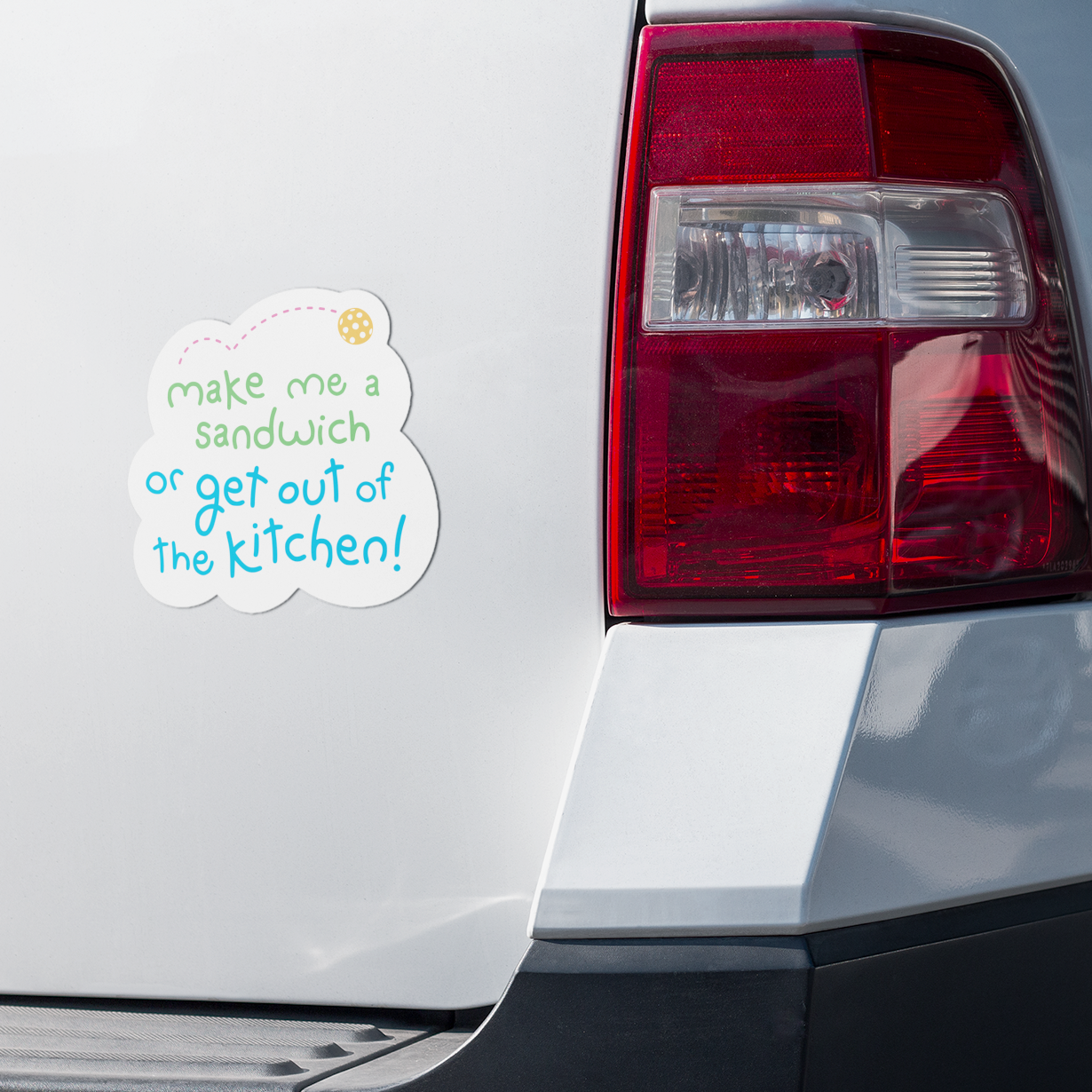 Pickleball Sticker - Make Me A Sandwich or Get out of the Kitchen