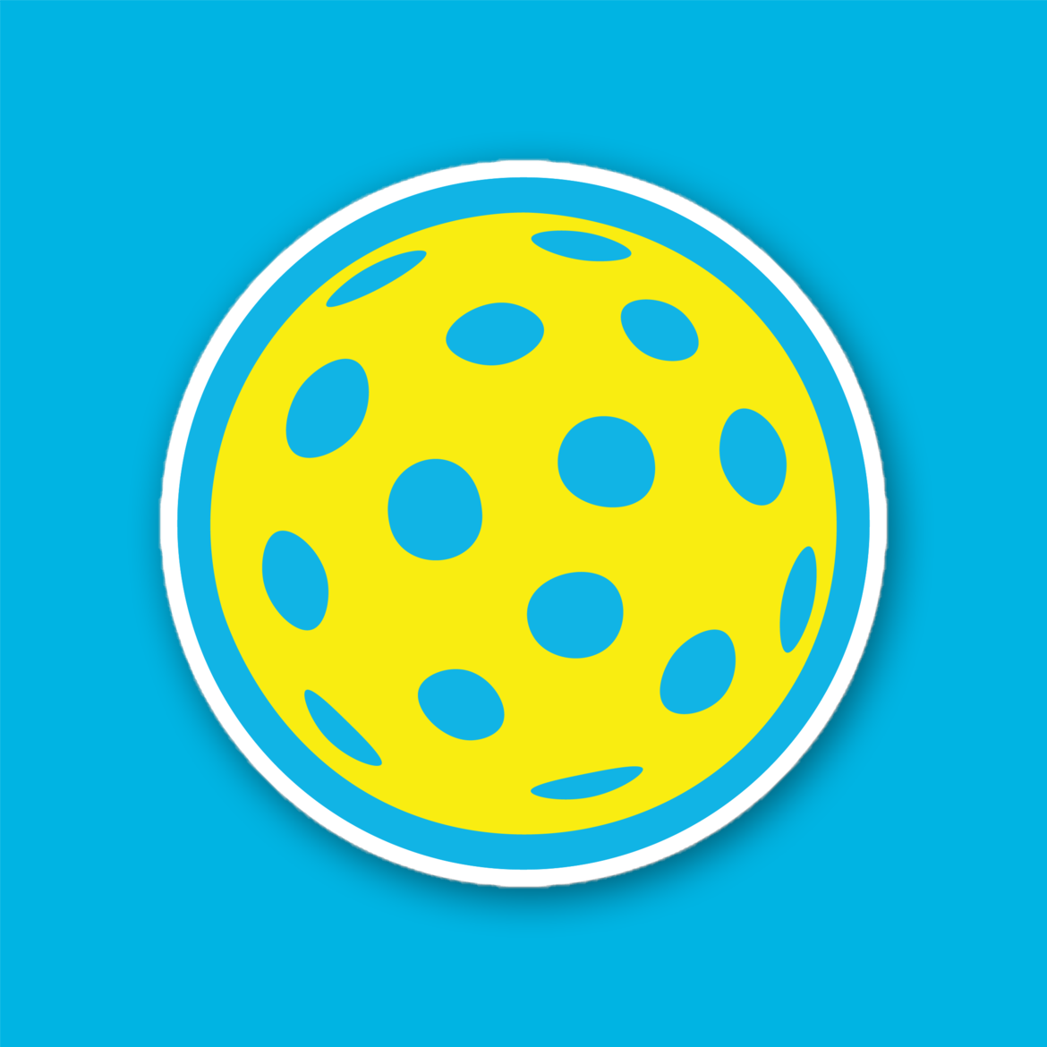 Pickleball Sticker - Backhanded Compliments Pickleball